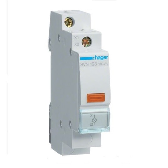Lampka modułowa pomarańczowa 230V AC SVN123 -zdjęcie numer 9