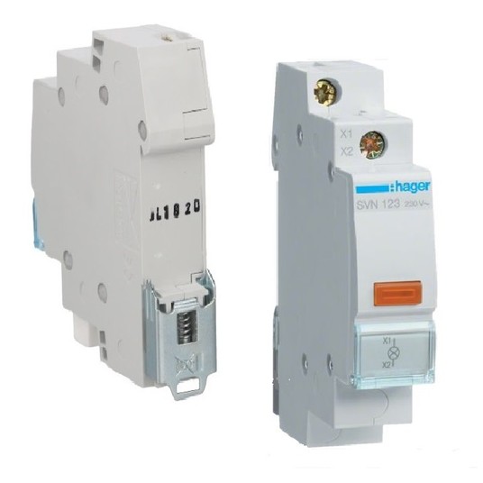 Lampka modułowa pomarańczowa 230V AC SVN123 -zdjęcie numer 1