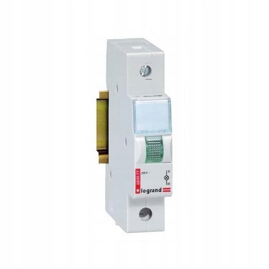 Lampka modułowa zielona 230-250V AC L313 604077 -zdjęcie numer 1