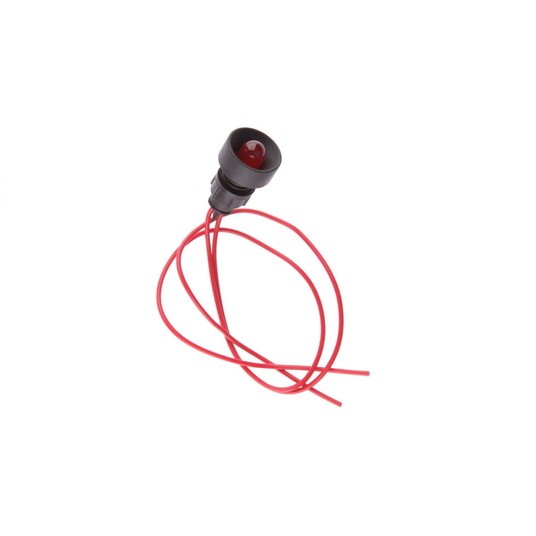 Lampka sygnalizacyjna 10mm czerwona 230V AC KLP 10 -zdjęcie numer 1