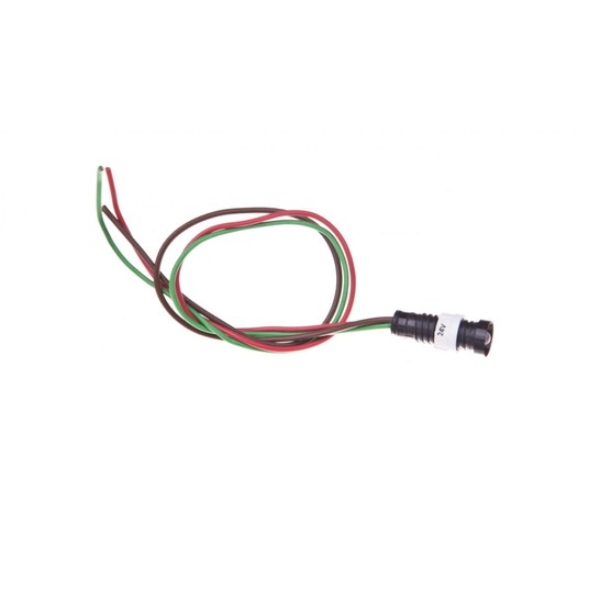 Lampka sygnalizacyjna 5mm czerwono-zielony 12-24V -zdjęcie numer 1