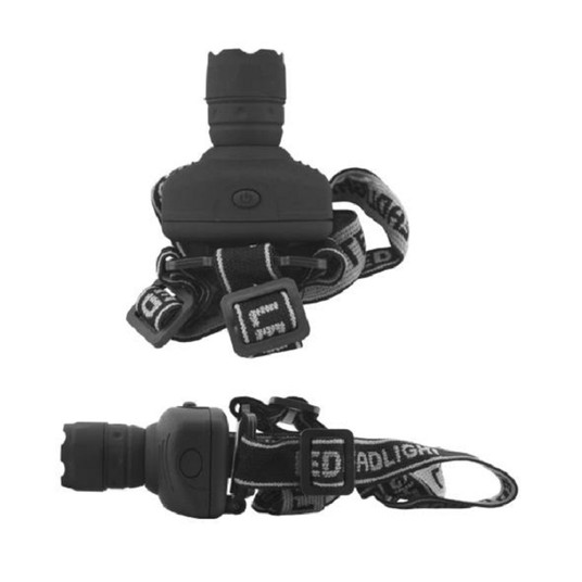 Latarka czołowa zoom led 1W, 100 lm, 3xAAA. -zdjęcie numer 3