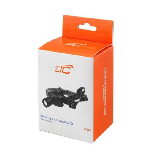 Latarka czołowa zoom led 1W, 100 lm, 3xAAA. -zdjęcie numer 4