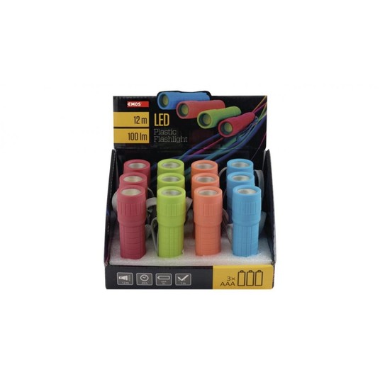 Latarka LED COB 1W 100 lm 3× AAA 12 P4706 -zdjęcie numer 1