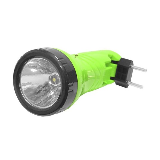Latarka ręczna 1-LED TS-1124 z akumulatorem, zielo -zdjęcie numer 2