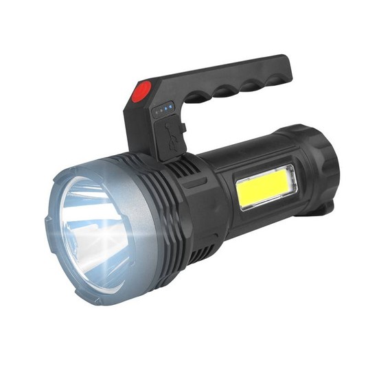 LATARKA RĘCZNA SZPERACZ LED + COB + SOLAR AKUMULAT -zdjęcie numer 2