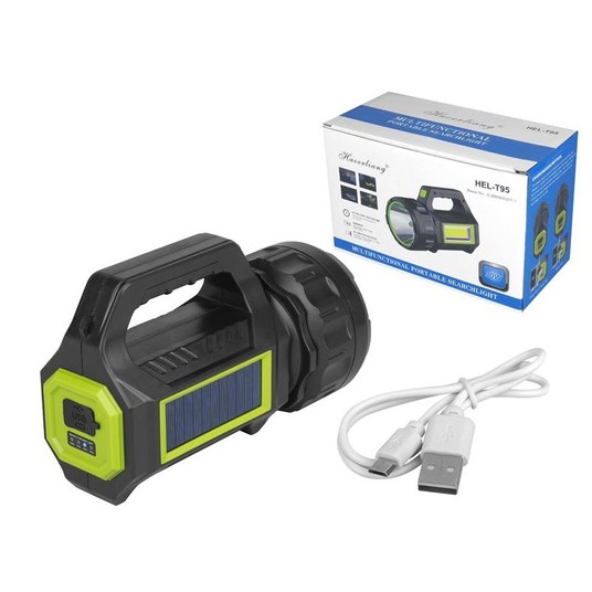 Latarka ręczna typu szperacz 1-LED + COB 30W -zdjęcie numer 2