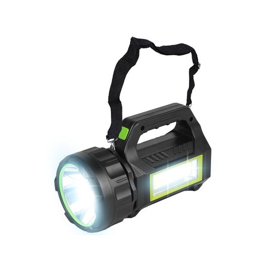 Latarka ręczna typu szperacz 1-LED + COB 30W -zdjęcie numer 3