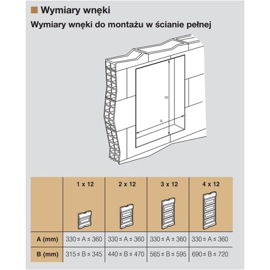 Legrand rozdzielnica modułowa 1x12 podtynkowa RWN -zdjęcie numer 5