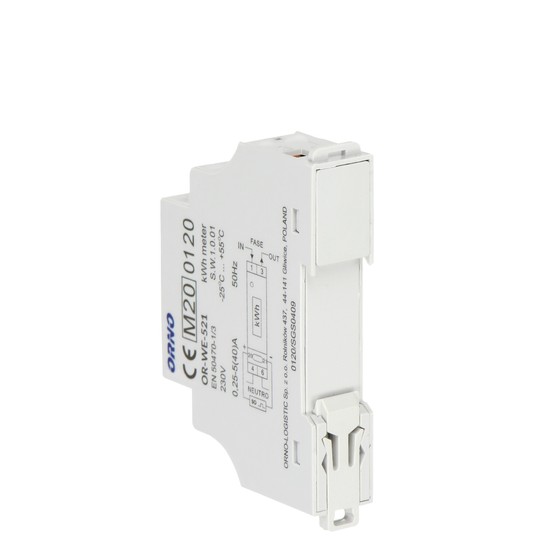 Licznik energii elektrycznej 1-fazowy 40A MID wyjś -zdjęcie numer 4