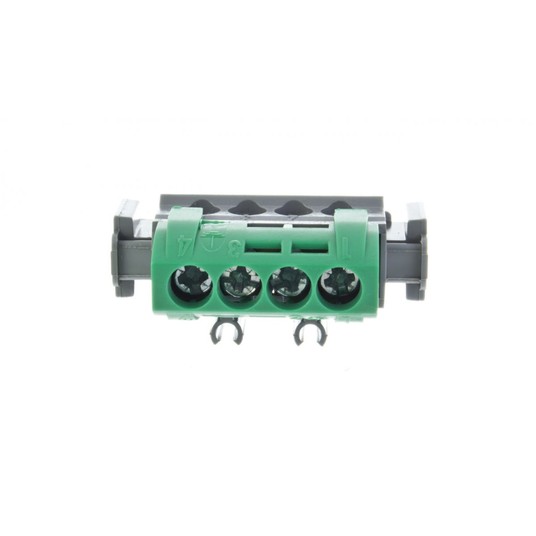 Listwa zaciskowa 4-otwory zielona IP2x Z-4 004830 -zdjęcie numer 1