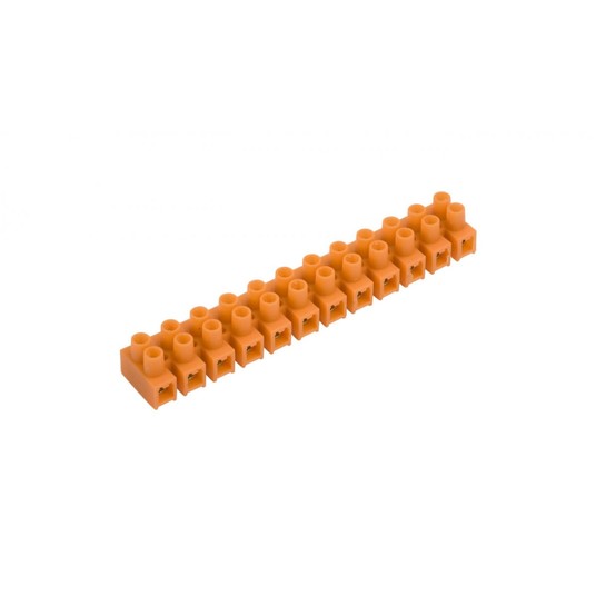 Listwa zaciskowa gwintowa 12-torowa 6mm2 pomarańcz -zdjęcie numer 1