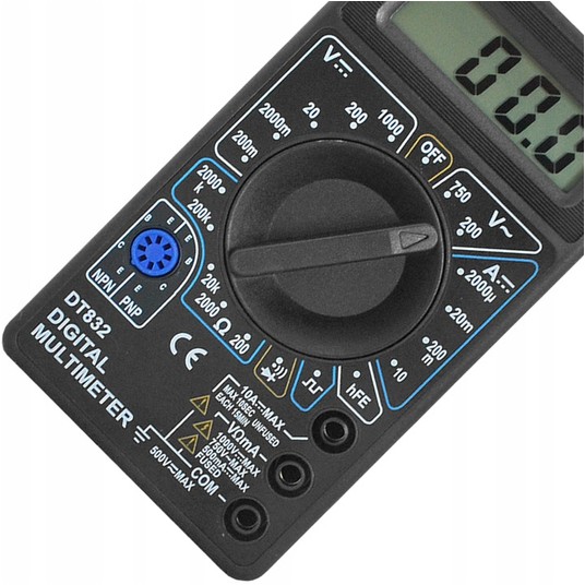 Miernik uniwersalny DT832 z buzzerem -zdjęcie numer 2