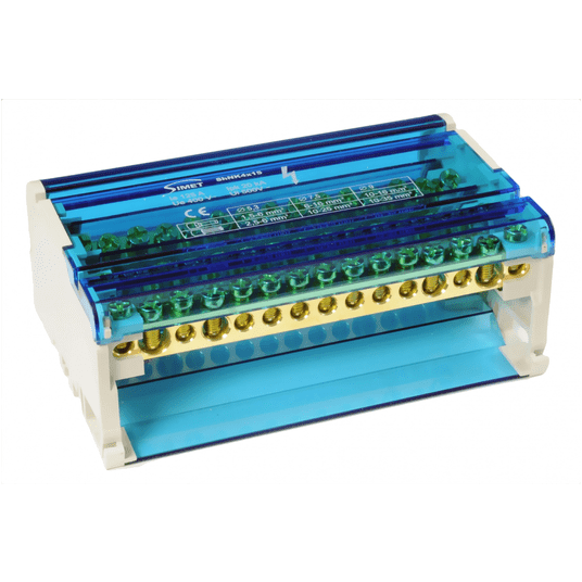 Modułowy blok rozdzielczy czterobiegunowy 4x11x6mm -zdjęcie numer 1