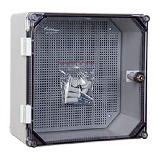 Obudowa 300x300x166mm z płytą montażową transparen -zdjęcie numer 1