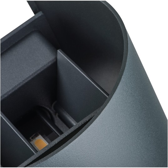 Oprawa elewacyjna REKA LED EL 7W-L-GR czarny 28990 -zdjęcie numer 5