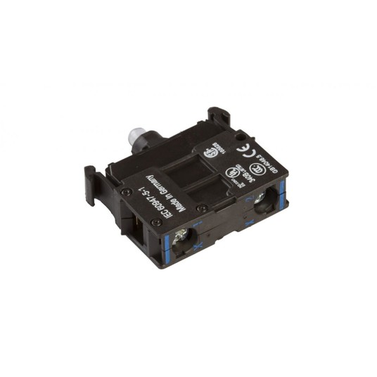 Oprawka z LED niebieska 12-30V AC/DC M22-LED-B 218 -zdjęcie numer 1