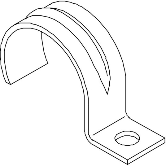Uchwyt metalowy do kabli 20mm 1015 20 G 1009230 /1 -zdjęcie numer 2