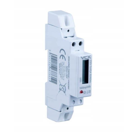 VCX Miernik energii elektrycznej 1-fazowy 230V 45A -zdjęcie numer 1
