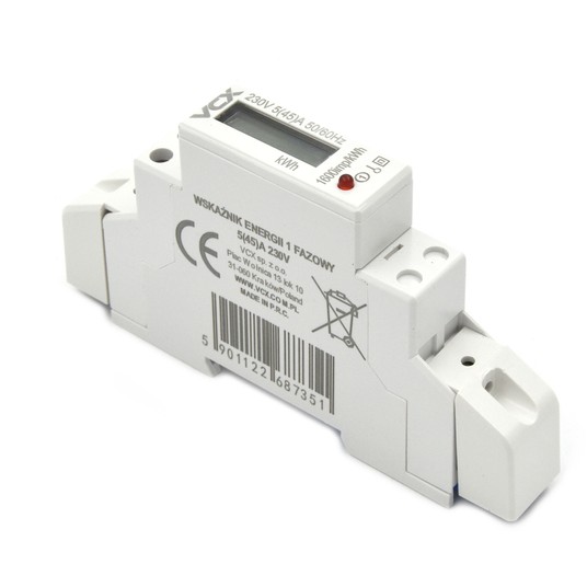 VCX Miernik energii elektrycznej 1-fazowy 230V 45A -zdjęcie numer 4