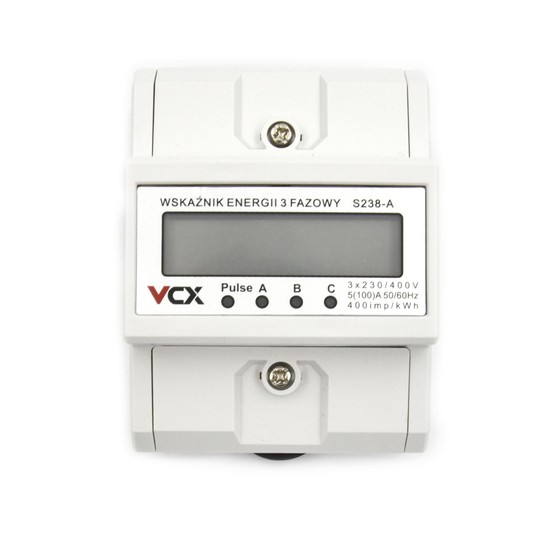 VCX Miernik energii elektrycznej 3-fazowy230V 100A -zdjęcie numer 2