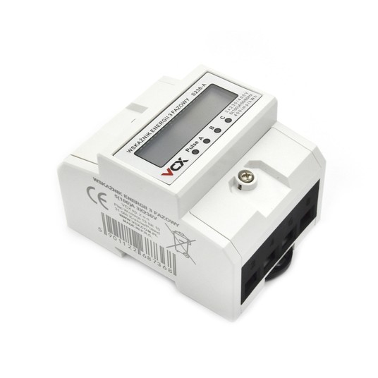VCX Miernik energii elektrycznej 3-fazowy230V 100A -zdjęcie numer 1