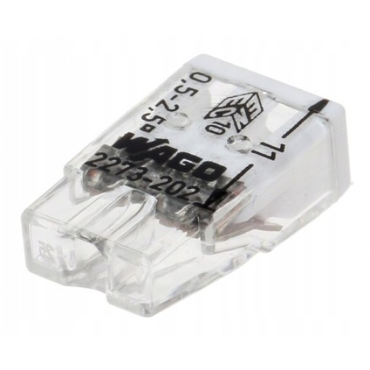 WAGO szybkozłączka 2x 0,5-2,5mm2 2273-202 /100szt. -zdjęcie numer 3