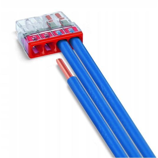 WAGO Szybkozłączka 4x 0,5-2,5mm2 2273-204 /100szt. -zdjęcie numer 4