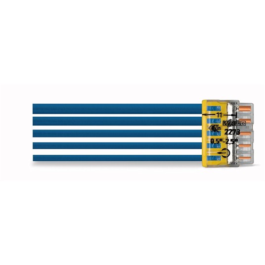 WAGO Szybkozłączka 5x 0,5-2,5mm2 2273-205 /100szt. -zdjęcie numer 3