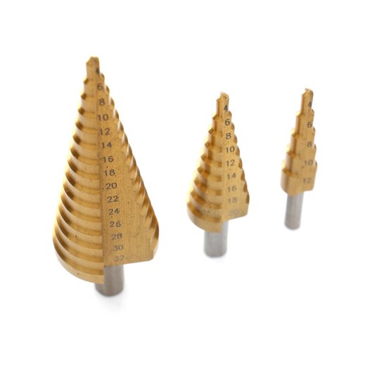 Wiertła stopniowe 4-32mm 3szt. KD10244 -zdjęcie numer 3
