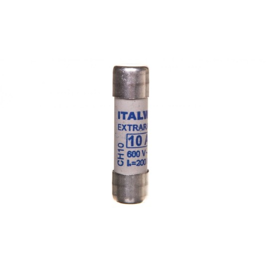 Wkładka bezpiecznikowa cylindryczna 10x38mm 10A aR -zdjęcie numer 1