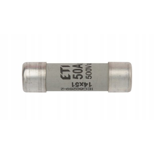 Wkładka bezpiecznikowa cylindryczna 14x51mm 50A gG -zdjęcie numer 2