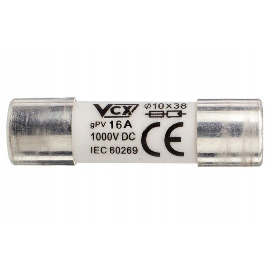 Wkładka bezpiecznikowa gPV 10x38 16A DC -zdjęcie numer 2