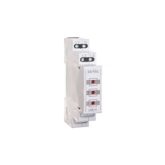 Wskaźnik zasilania 230V/400V 3xLED czerwone -zdjęcie numer 1