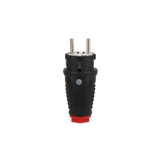 Wtyczka gumowa 16A 2P+Z 230V SCHUKO VDE IP54 /guma -zdjęcie numer 1