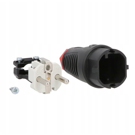 Wtyczka gumowa 16A 2P+Z 230V UNI-SCHUKO IP54 TAURU -zdjęcie numer 9