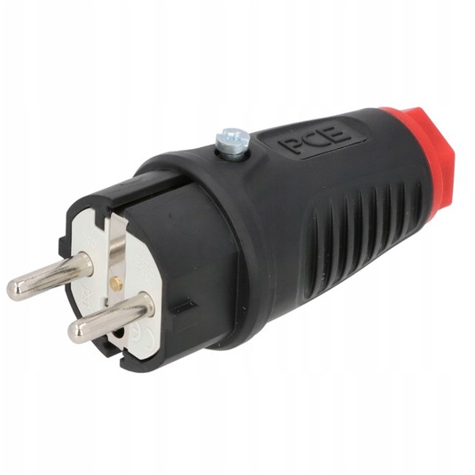 Wtyczka gumowa 16A 2P+Z 230V UNI-SCHUKO IP54 TAURU -zdjęcie numer 2