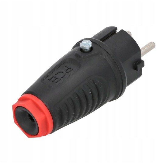 Wtyczka gumowa 16A 2P+Z 230V UNI-SCHUKO IP54 TAURU -zdjęcie numer 3