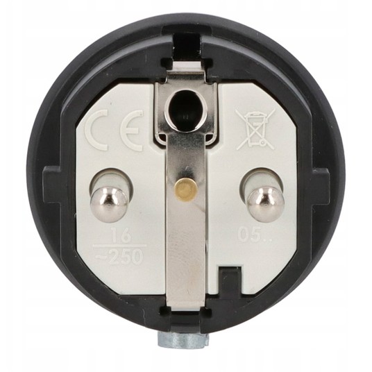 Wtyczka gumowa 16A 2P+Z 230V UNI-SCHUKO IP54 TAURU -zdjęcie numer 5