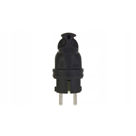 Wtyczka gumowa kątowa 10/16A 2P+Z 230V UNI-SCHUKO -zdjęcie numer 3
