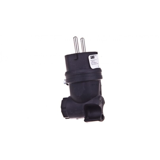 Wtyczka gumowa kątowa 10/16A 2P+Z 230V UNI-SCHUKO -zdjęcie numer 1