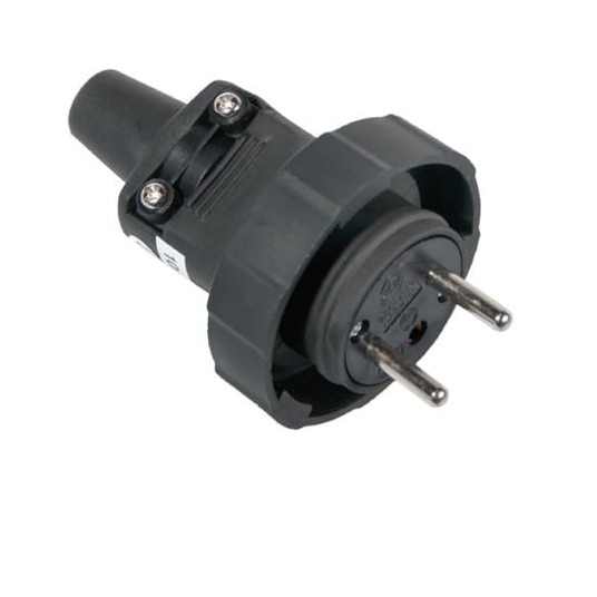 Wtyczka gumowa z/u 16A 250V IP65 D.3148 -zdjęcie numer 1