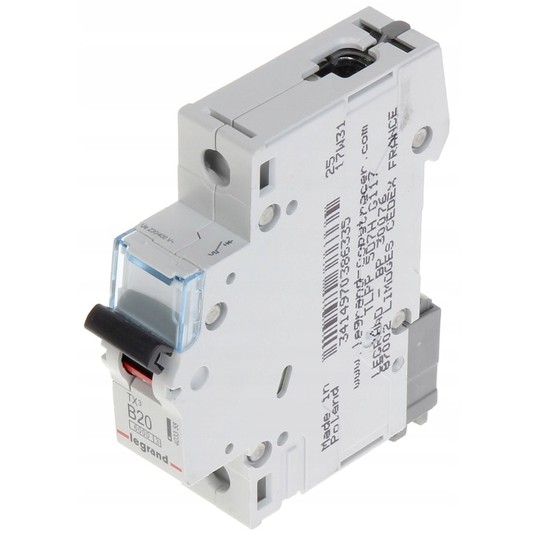 Wyłącznik nadprądowy 1P B 20A 6kA AC S301 TX3 -zdjęcie numer 6