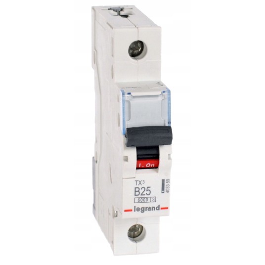 Wyłącznik nadprądowy 1P B 25A 6kA AC S301 TX3 4033 -zdjęcie numer 6