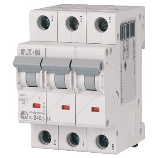 Wyłącznik nadprądowy 3P B 40A 6kA AC xPole Home HN -zdjęcie numer 1