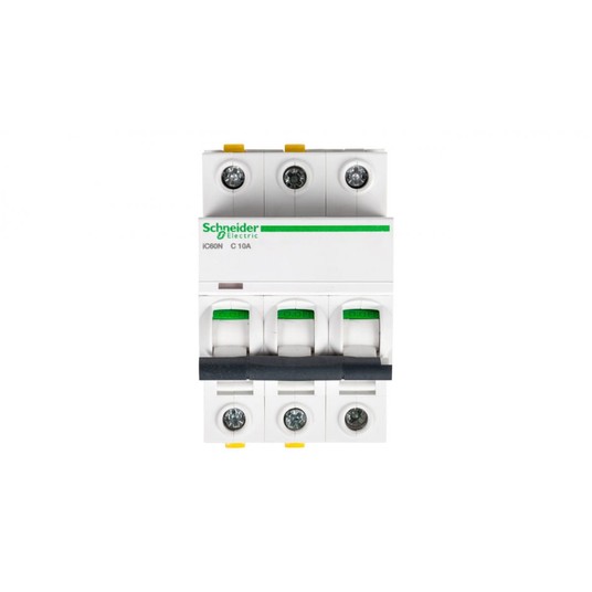 Wyłącznik nadprądowy 3P C 10A 6kA AC iC60N-C10-3 A -zdjęcie numer 1