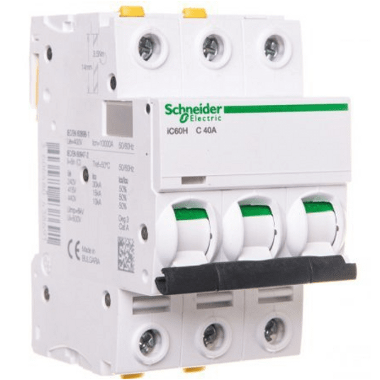 Wyłącznik nadprądowy 3P C 40A 10kA AC iC60H-C40-3 -zdjęcie numer 1