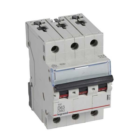 Wyłącznik nadprądowy 3P D 63A 6kA AC S303 TX3 4037 -zdjęcie numer 1