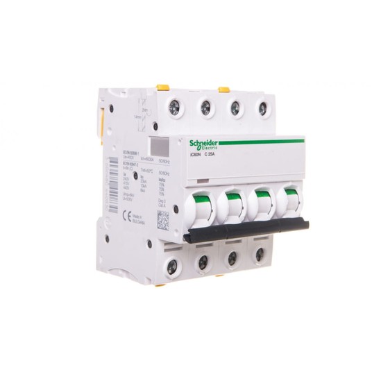 Wyłącznik nadprądowy 4P C 25A 6kA AC iC60N-C25-4 A -zdjęcie numer 1