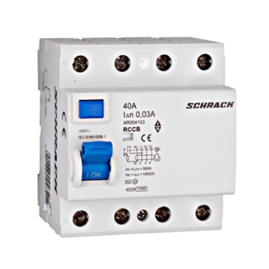 Wyłącznik różnicowoprądowy AMPARO, 10kA, 40A 4P -zdjęcie numer 1